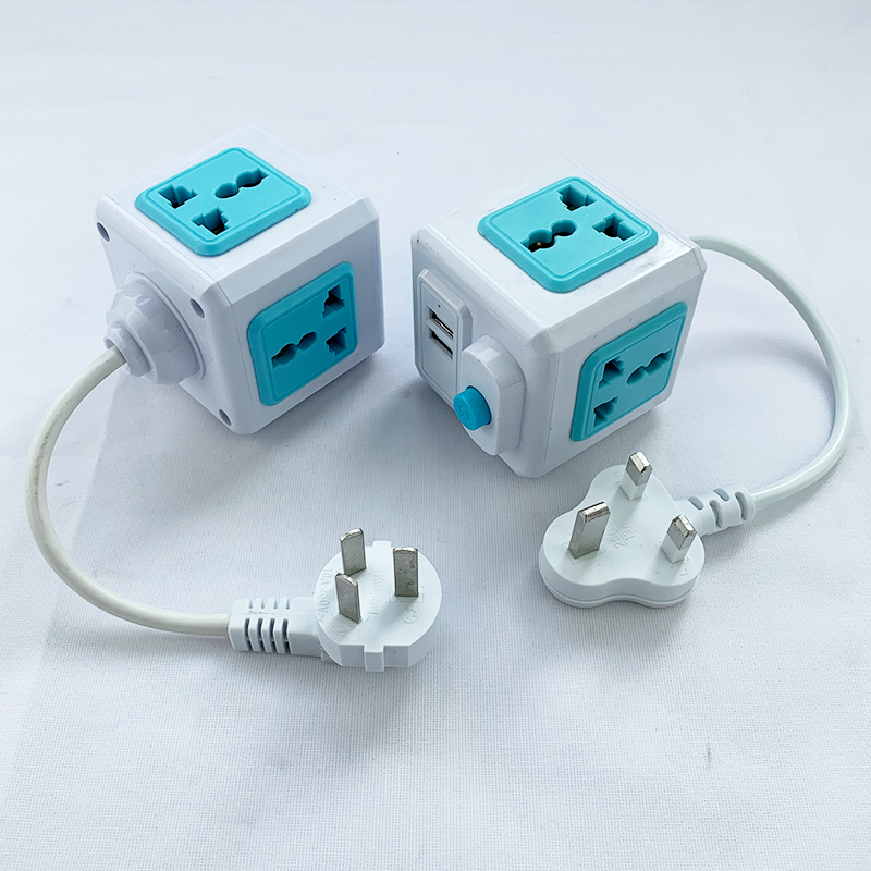 中国港版魔方插座英标美标欧标国标两脚多功能创意插线板排插英式