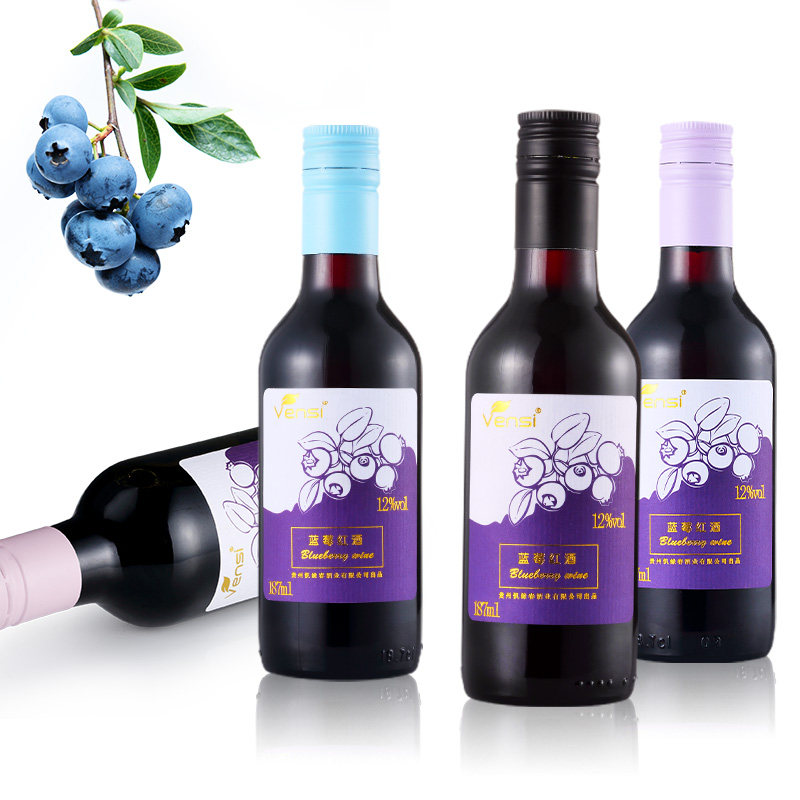 凯缘春 蓝莓红酒vensi 半干红静态葡萄酒