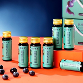 30ml 凯缘春蓝莓原果三倍浓缩汁 防腐剂 无添加 12瓶 非浓缩还原