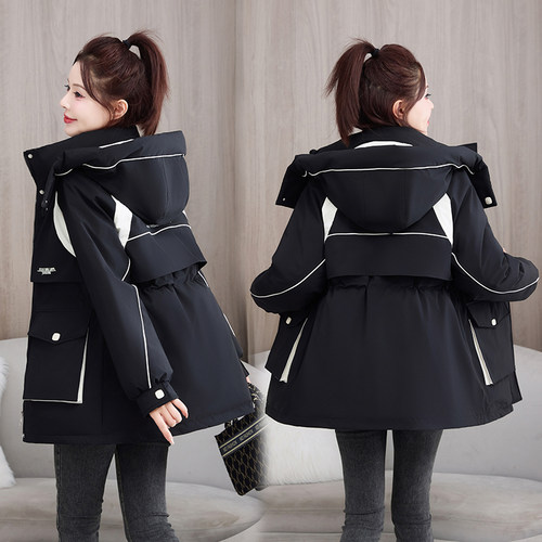 加厚冬装2025新款羽绒棉衣中长款