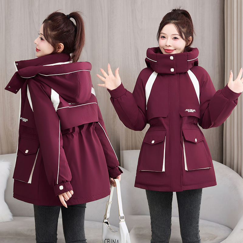 加厚派克羽绒棉服女中长款2025新