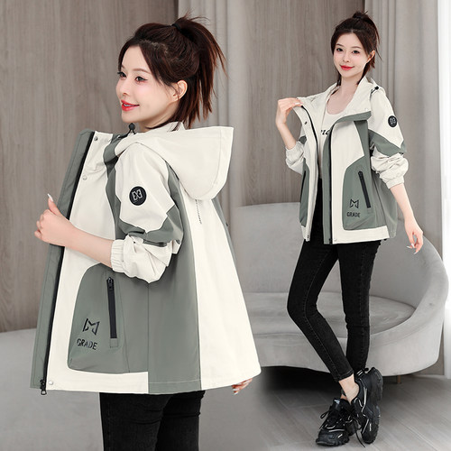 时尚冲锋衣短款外套春秋款韩版