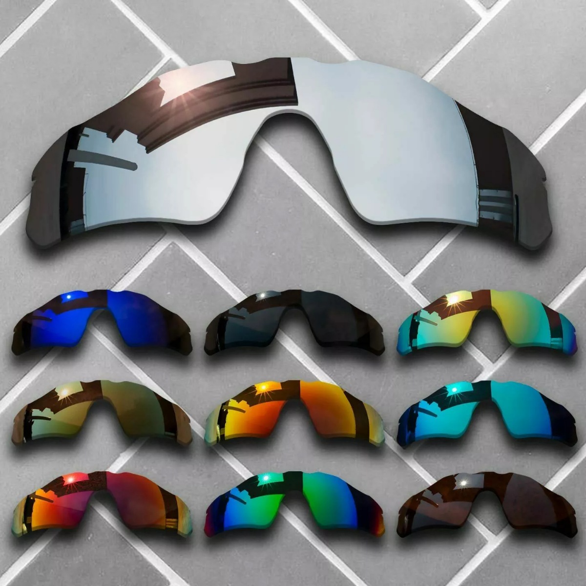偏光替换镜片适用Oakley欧克利雷达Radar EV Pitch OO9211太阳镜