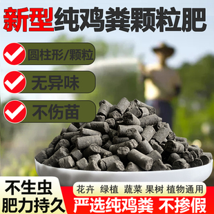 鸡粪发酵有机肥料蔬菜花卉果蔬纯鸡粪肥颗粒缓释肥有机肥料羊粪肥