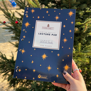 美式星空5色内页600页超厚薄脆本彩色A4横线大笔记本日记本拍纸本