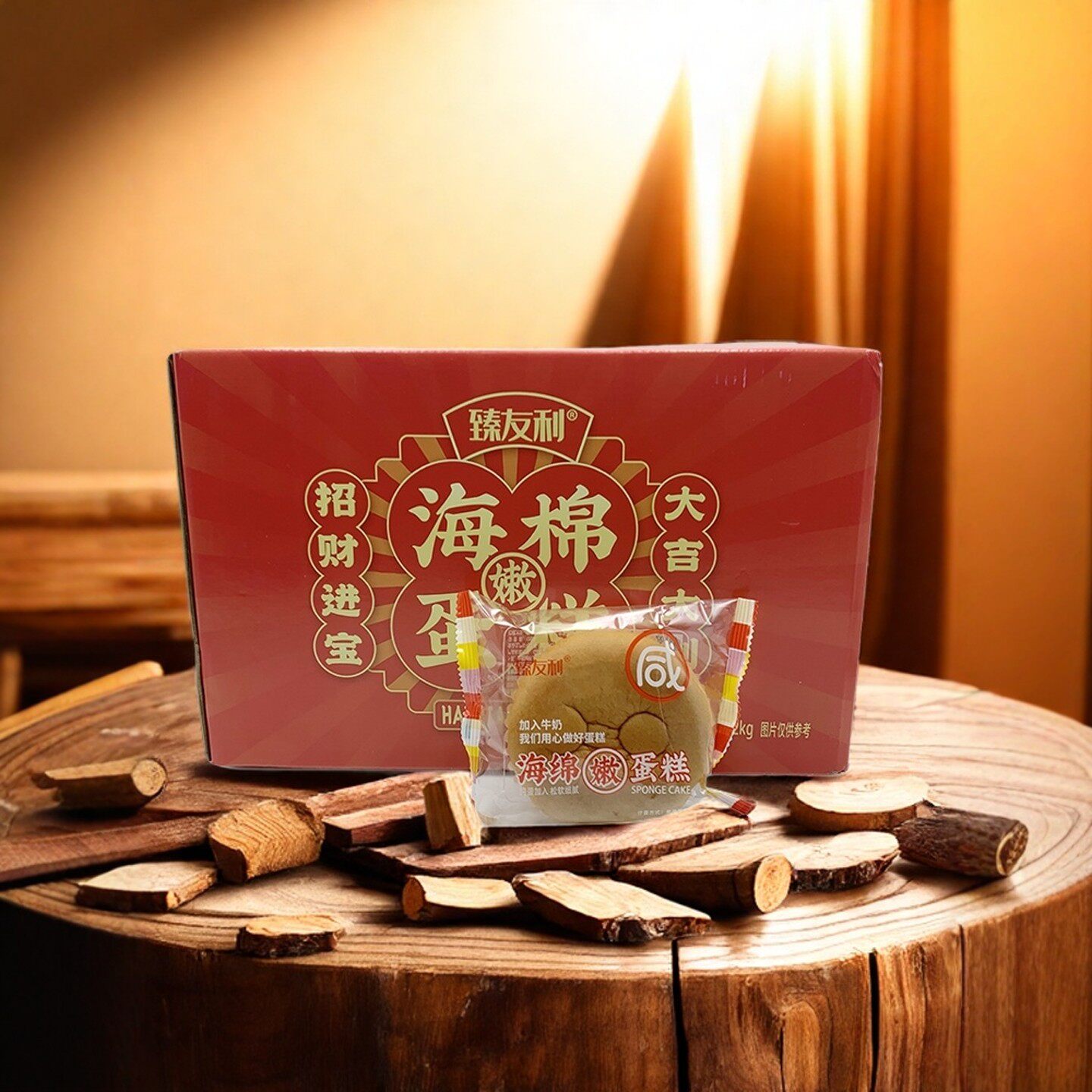 臻友利咸蛋糕年年有余咸蛋糕招财进宝鸡蛋糕网红喜庆糕点面包点心