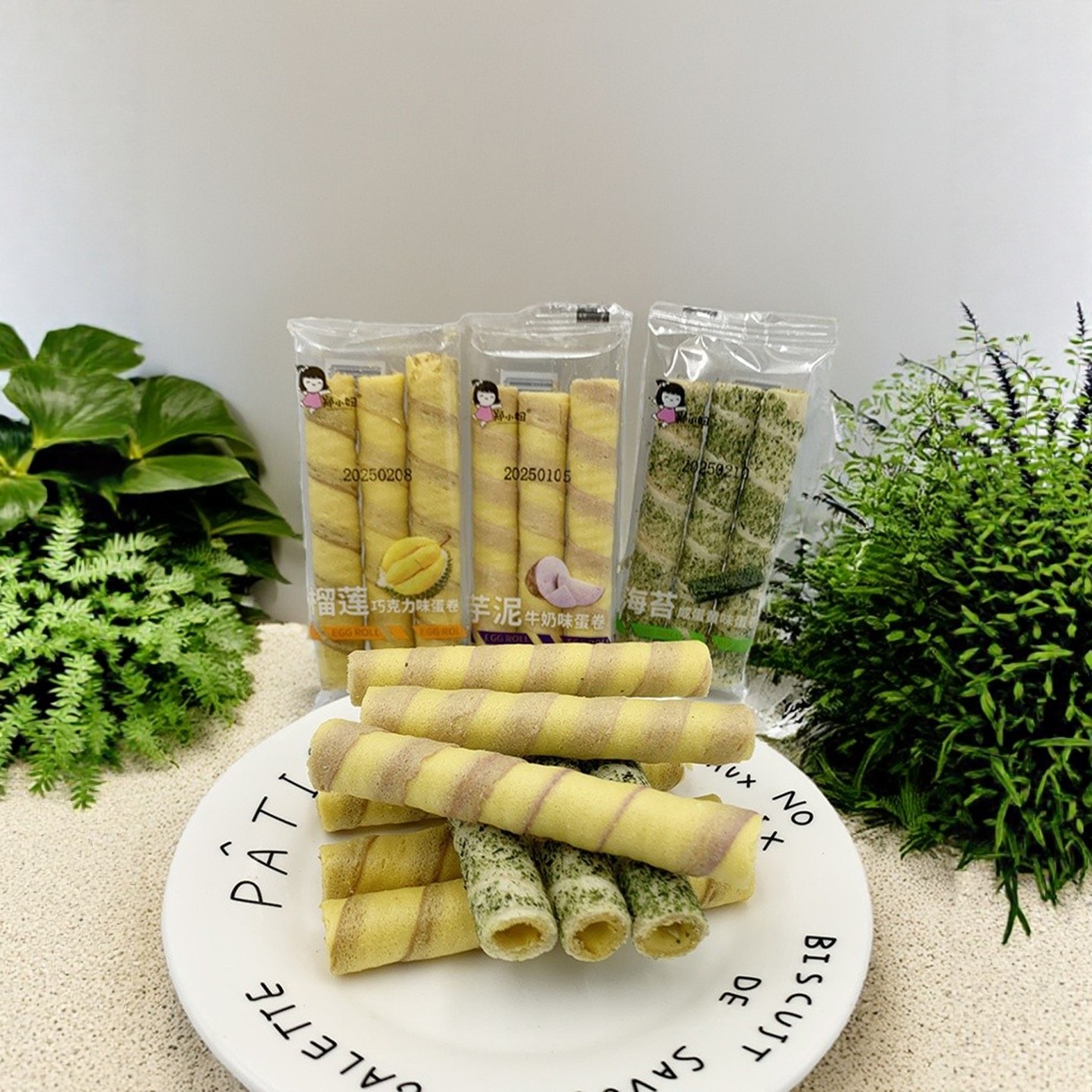 郑小妞夹心蛋卷榴莲味蛋卷海苔味蛋卷芋头味蛋卷网红零食休闲食品,零食/坚果/特产,蛋卷,淘宝优惠券,粉丝福利购,淘宝优惠卷