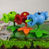 新款 单个植物大战僵尸玩具寒冰射手火焰豌豆公仔2男女孩3岁5礼物7