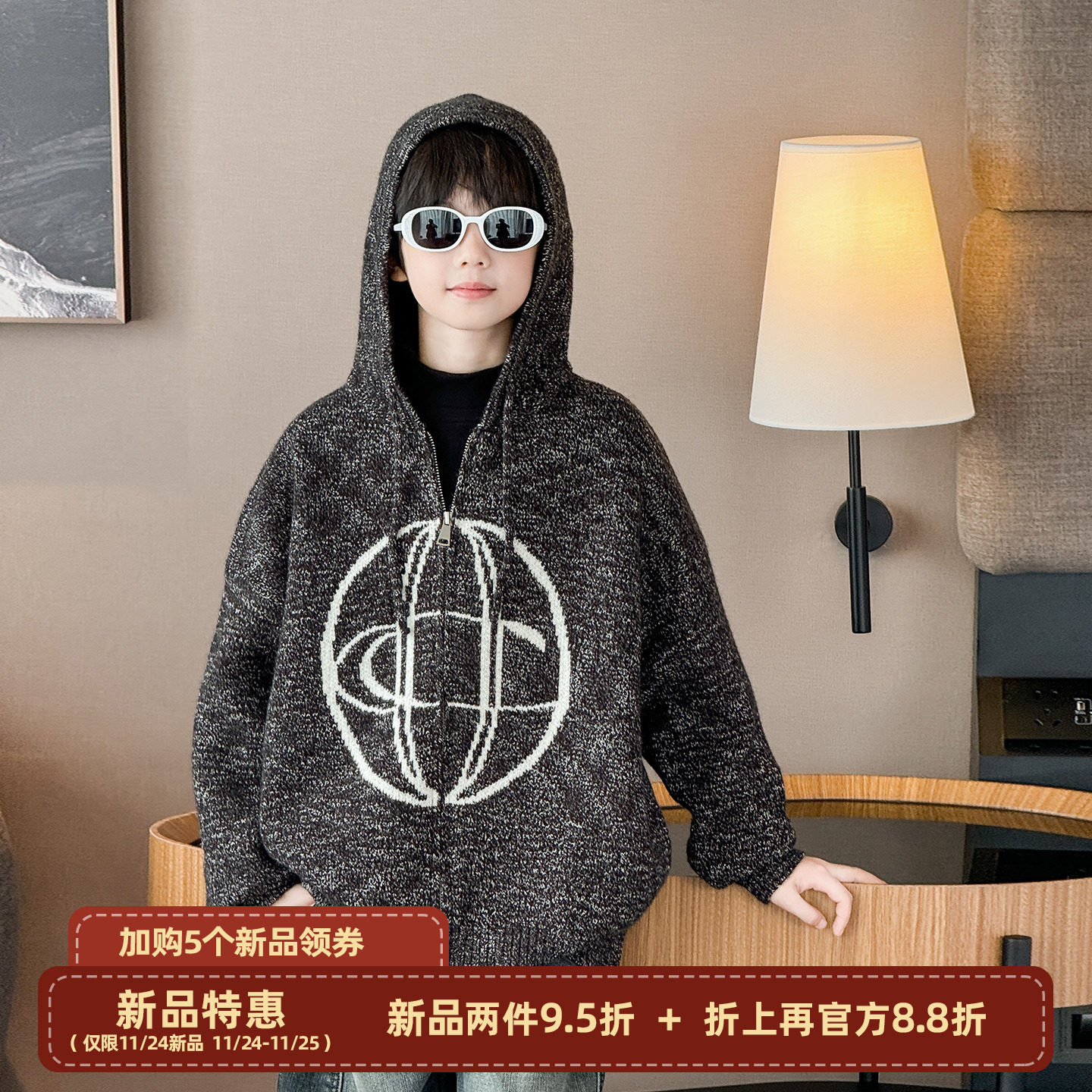 2025冬装新款加厚毛衣外套