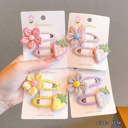 甜美花朵女孩女童发夹