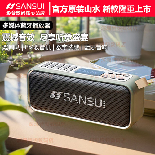山水便携式蓝牙音箱家用收音机