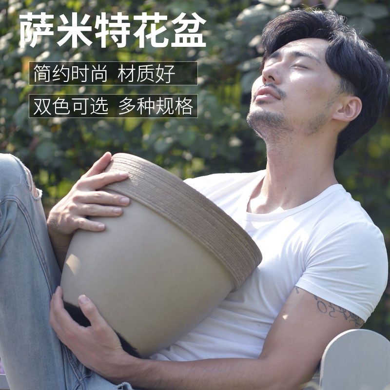 花盆高筒树脂盆树脂盆