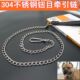 304不锈钢狗狗牵引绳P链狗绳子金毛德牧狗链子中大型犬遛狗绳