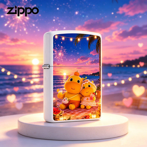 zippo 正品防风火机噜噜 噜妹卡通送男生礼物情侣送礼
