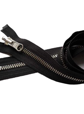 YKK5号双面金属黑色白铜齿铜拉链DU旋转头服装辅料66 68 71