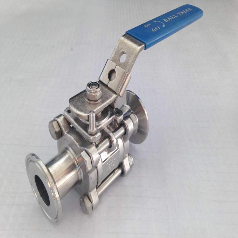 304不锈钢三片式平台快装球阀三片式带平台快装球阀dn1525324050