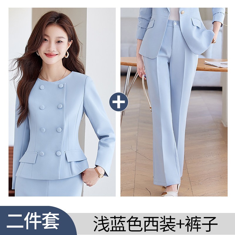 612 深圳重工2025春装装新款安娜同款西装外套上衣半身裙两件套女