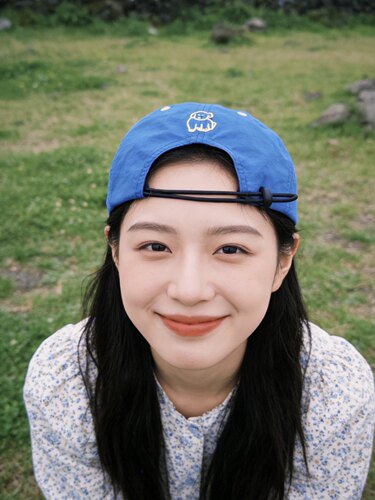 韩系小狗刺绣～克莱因蓝速干帽轻薄透气春夏季遮阳棒球帽登山帽子