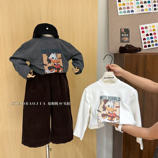 【冬&winter】儿童打底衫‘唐老鸭‘韩代款内搭25d012~小宝家童装