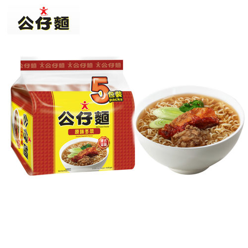 香港进口公仔面原味冬菜方便面