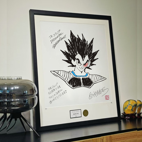 装饰挂画鸟山明手稿龙珠贝吉塔