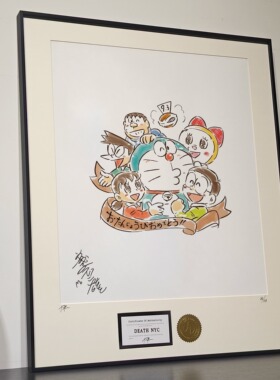 装饰挂画手稿叮当猫大雄静香小夫