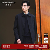 风衣羽绒 报喜鸟秋冬新款 男士 商务休闲中长款 白鹅绒羽绒服保暖