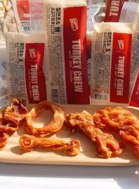 40袋整箱韩国The Zoos火鸡筋肉宠物狗狗零食洁齿磨牙耐咬牛筋圈犬