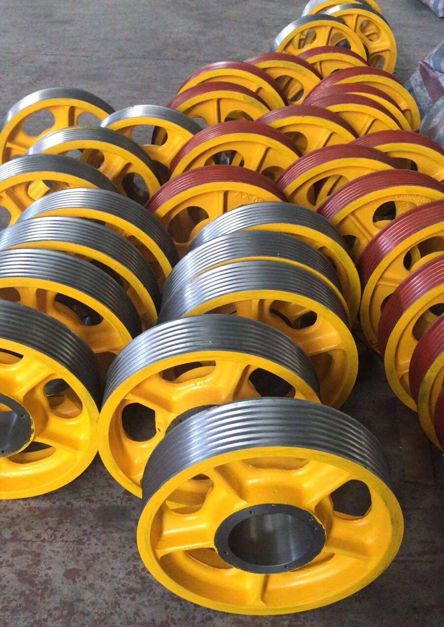 广日电梯对重反绳轮图号168a3574a 电梯配件