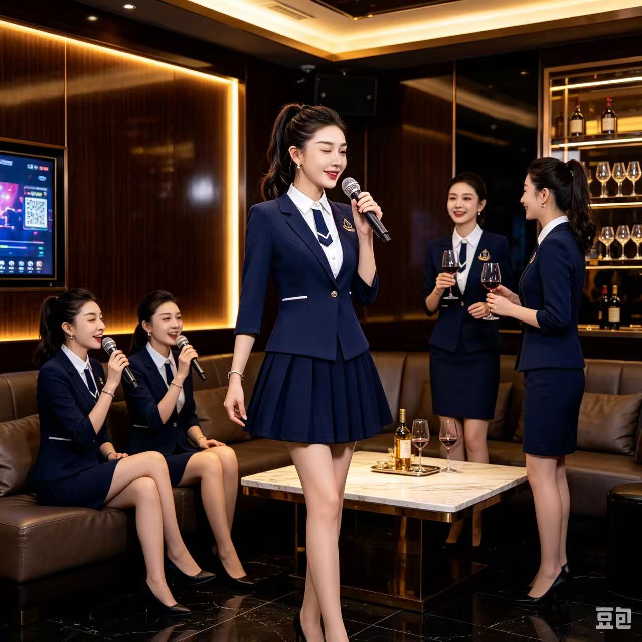夜总会酒店酒吧ktv服务员工作服