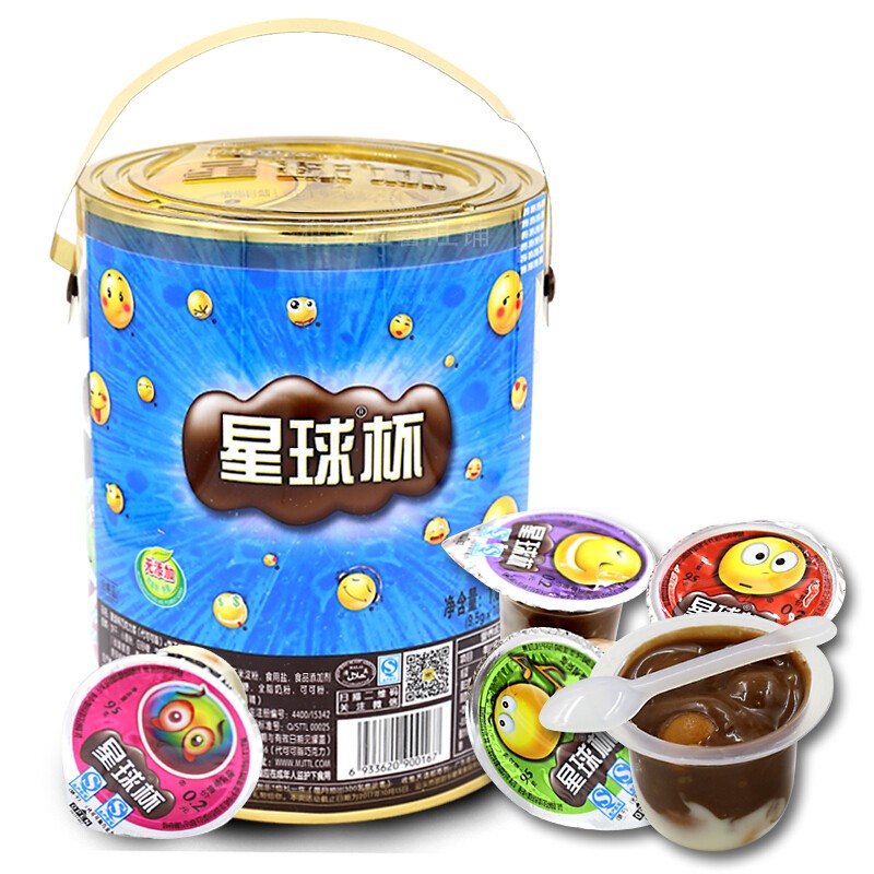 5克*108杯巧克杯桶装巧克力浆饼干1026g真巧杯零食