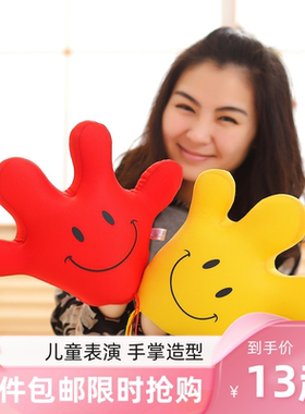 卡通靠垫表演手套玩偶PP棉