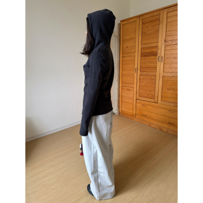 秋冬保暖显瘦双面德绒连帽打底衫女2025新款修身百搭戴帽打底卫衣