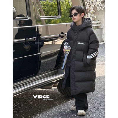 韦氏极寒季候过膝款款男女童新款