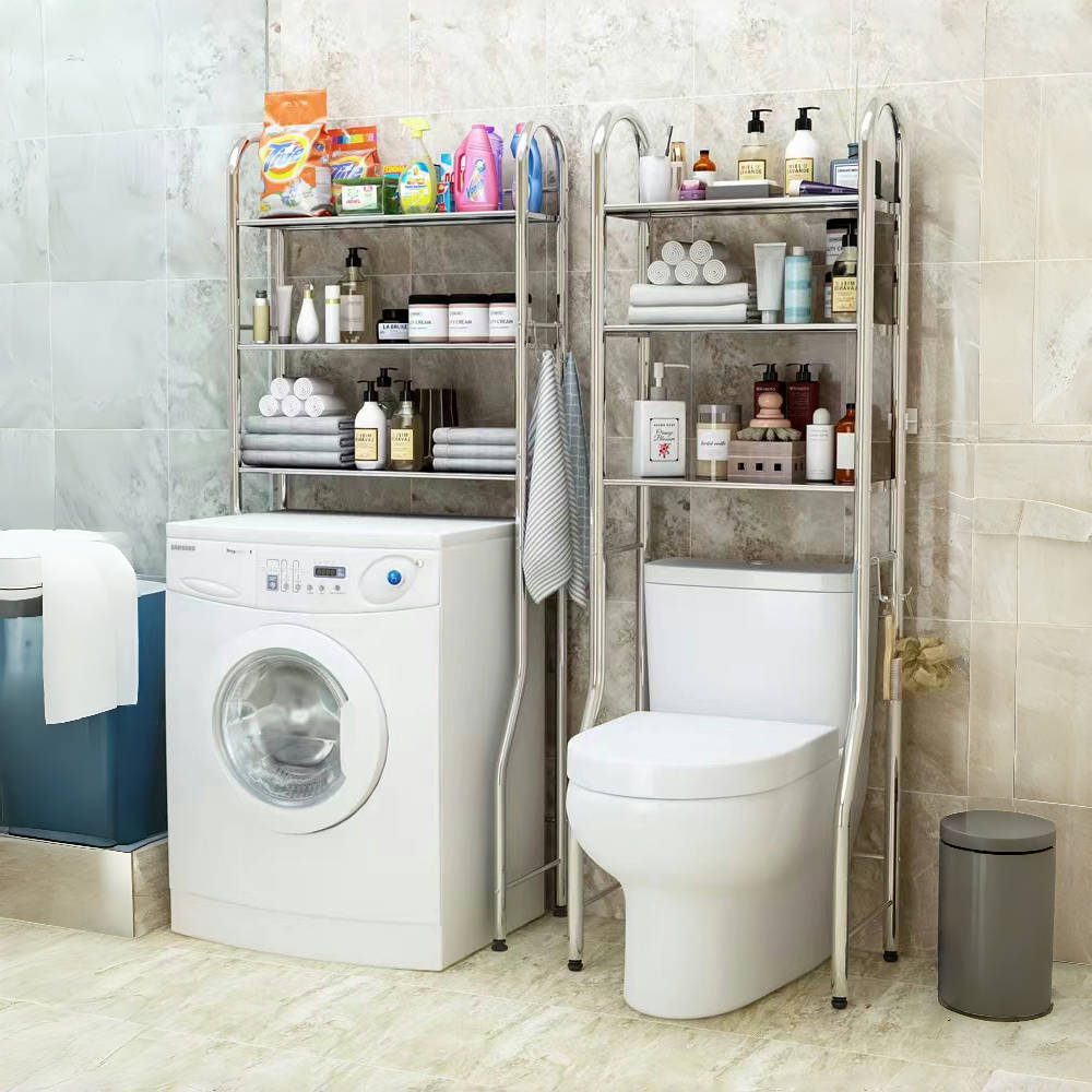 卫生间不锈钢马桶架置物架浴室厕所多层落地架子洗衣机收纳神器,家庭/个人清洁工具,马桶置物架,淘宝优惠券,粉丝福利购,淘宝优惠卷