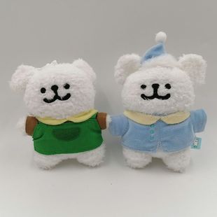 韩国maltese正版~The Green Party线条小狗 毛绒玩具公仔包包挂件