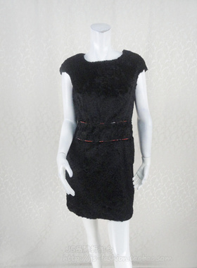 140元2件清!ZOKO倬可儿 女冬春立体花饰棉质毛绒百搭连衣裙L0334