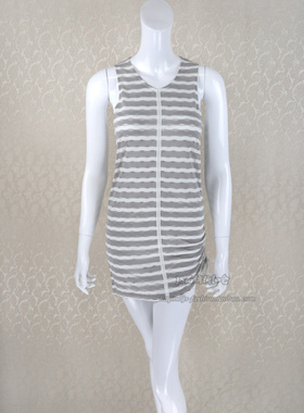 100元3件!V*VA HE*RT 提花侧摆抽绳舒适针织背心针织衫VS52505