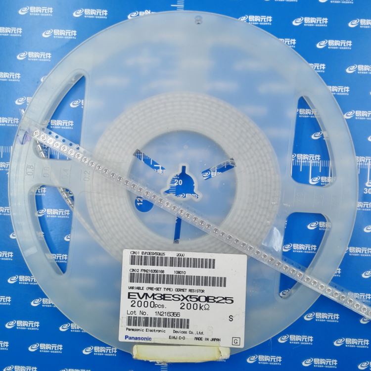 200K 贴片3X3mm 可调电阻 单圈电位器 原装 EVM3ESX50B25 (1个)
