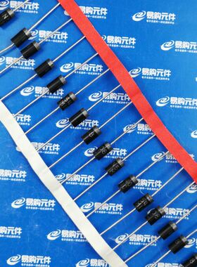 1N5408 DO-201AD直插二极管 3A/1000V 恢复整流管MIC编带（10个）