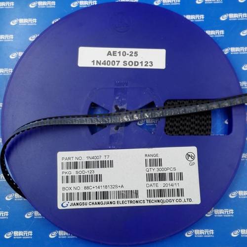 FR107W SOD123贴片（1206）二极管 1206 丝印F7 长电 (10只)