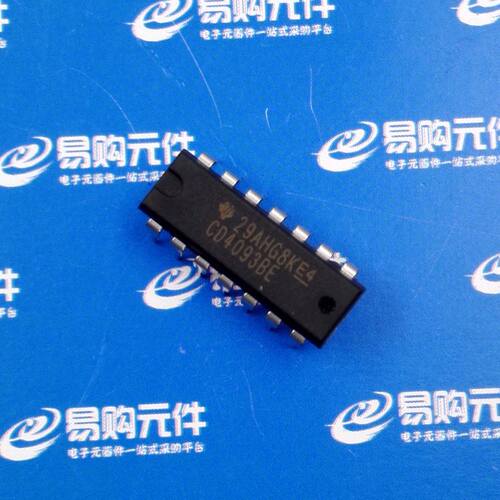 CD4093BE 直插DIP-14 TI原装正品（1个）