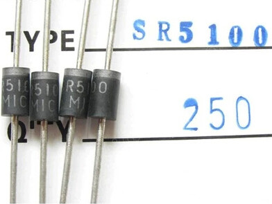 SR5100 DO-201AD直插 肖特基二极管（5个）