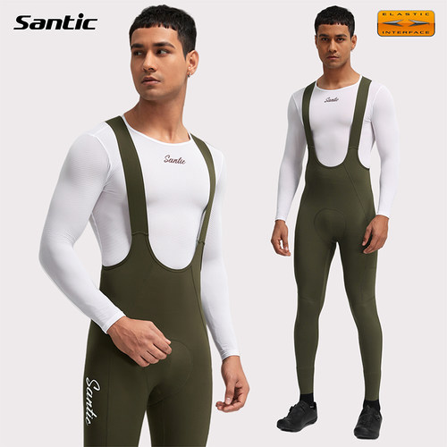 Santic森地客双箭头骑行背带裤男