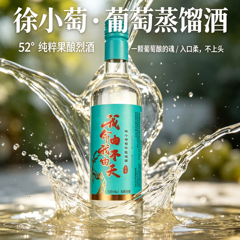 徐小萄葡萄蒸馏酒52°度500ml