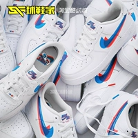 Giày thể thao Nike Air Force 1 AF1 móc đôi màu đỏ và xanh đôi giày thể thao 3D BV2551-100 - Dép / giày thường giay the thao nam