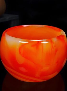 红色玉瓷琉璃玛瑙杯子古风茶具