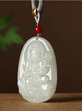本命佛天然玉石生肖守护吊坠