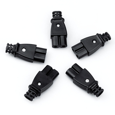 8字尾插头带开关8字形组装