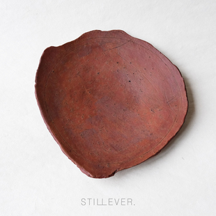 「西川聪」陶盘/盘皿/托盘 不规则圆盘 日本作家器 STILLEVER。
